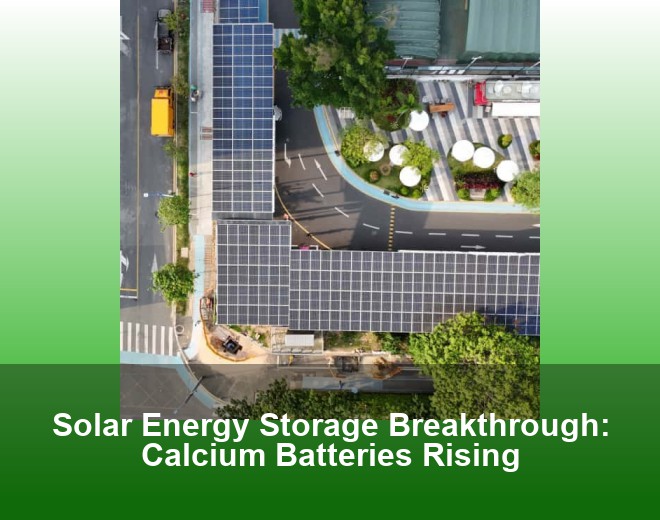 Solar Energy Storage Breakthrough: Calcium Batteries Rising